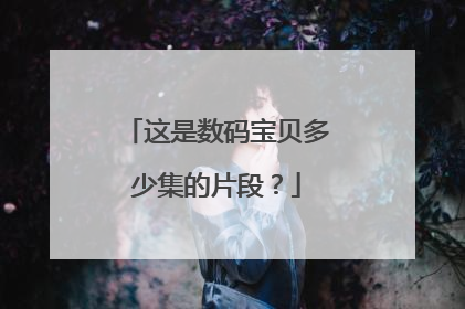 这是数码宝贝多少集的片段？