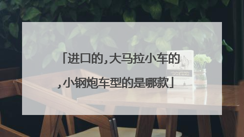 进口的,大马拉小车的,小钢炮车型的是哪款