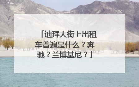 迪拜大街上出租车普遍是什么？奔驰？兰博基尼？