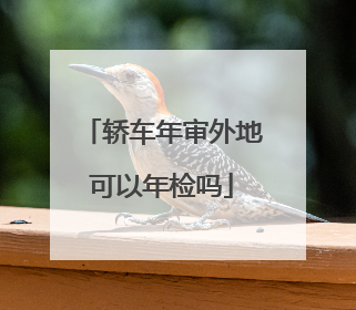轿车年审外地可以年检吗