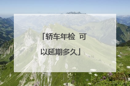 轿车年检 可以延期多久