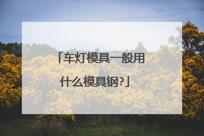 车灯模具一般用什么模具钢?