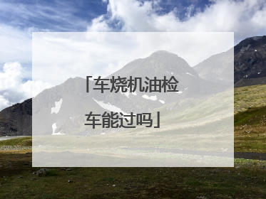 车烧机油检车能过吗