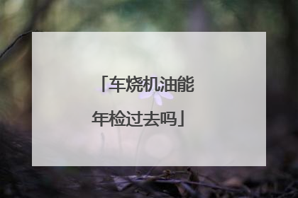 车烧机油能年检过去吗