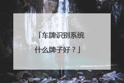 车牌识别系统什么牌子好？