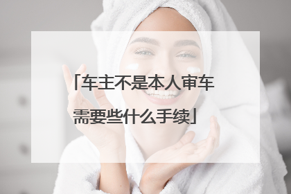 车主不是本人审车需要些什么手续