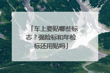 车上要贴哪些标志？强险标和年检标还用贴吗