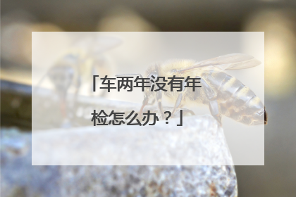 车两年没有年检怎么办？