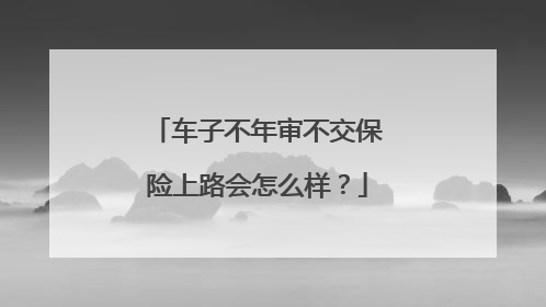 车子不年审不交保险上路会怎么样？