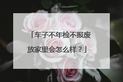 车子不年检不报废放家里会怎么样？