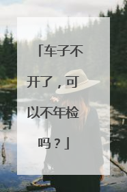 车子不开了，可以不年检吗？