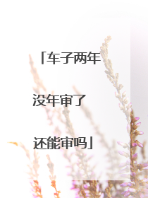 车子两年没年审了 还能审吗