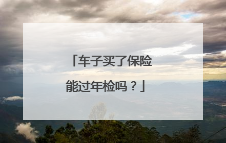车子买了保险能过年检吗？