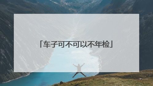 车子可不可以不年检