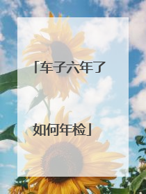 车子六年了如何年检