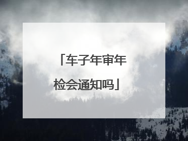 车子年审年检会通知吗