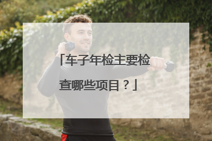 车子年检主要检查哪些项目？