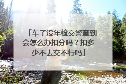 车子没年检交警查到会怎么办扣分吗？扣多少不去交不行吗