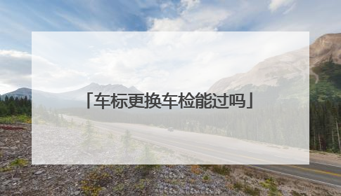 车标更换车检能过吗