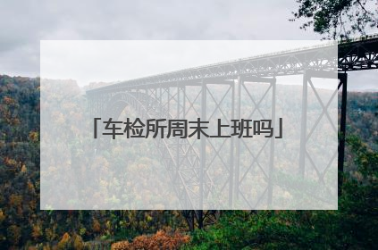 车检所周末上班吗