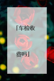 车检收费吗