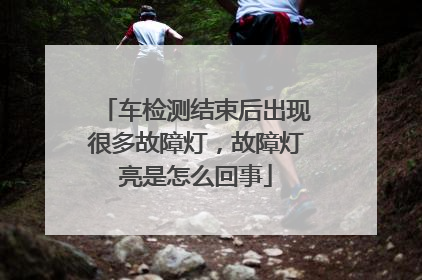 车检测结束后出现很多故障灯，故障灯亮是怎么回事