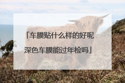 车膜贴什么样的好呢 深色车膜能过年检吗