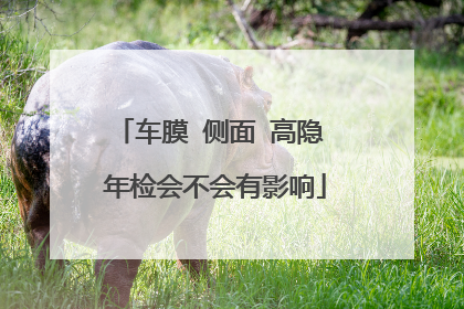 车膜 侧面 高隐 年检会不会有影响