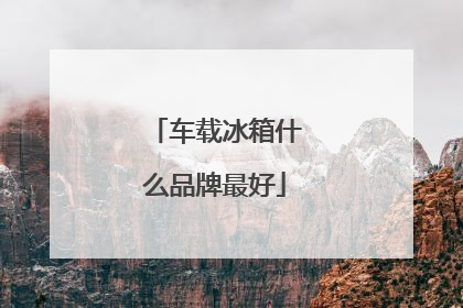 车载冰箱什么品牌最好