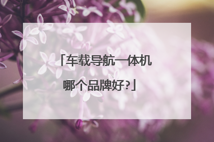 车载导航一体机哪个品牌好?