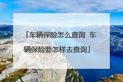车辆保险怎么查询 车辆保险要怎样去查询