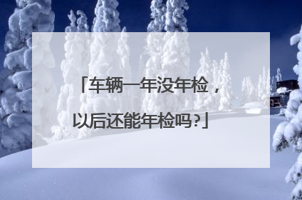 车辆一年没年检，以后还能年检吗?
