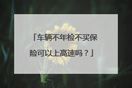 车辆不年检不买保险可以上高速吗？