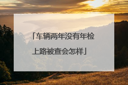 车辆两年没有年检上路被查会怎样