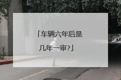 车辆六年后是几年一审?