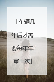车辆几年后才需要每年年审一次