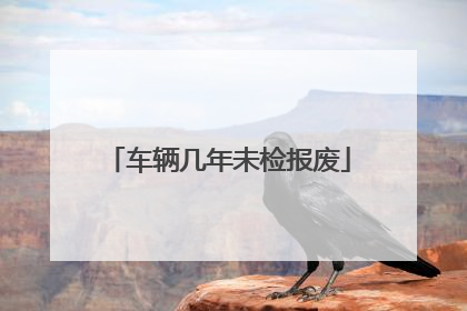 车辆几年未检报废