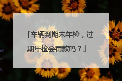 车辆到期未年检，过期年检会罚款吗？