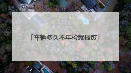 车辆多久不年检就报废