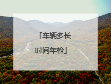 车辆多长时间年检