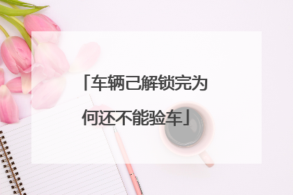 车辆己解锁完为何还不能验车