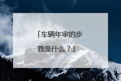 车辆年审的步骤是什么？