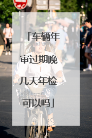 车辆年审过期晚几天年检可以吗