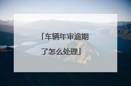 车辆年审逾期了怎么处理