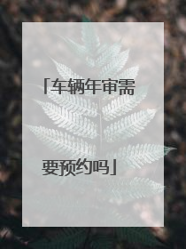 车辆年审需要预约吗