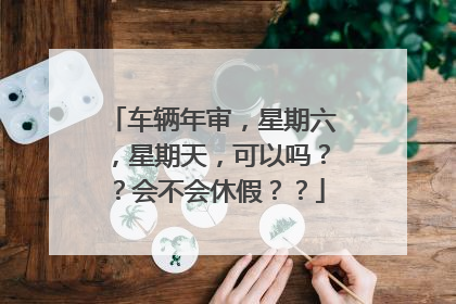 车辆年审，星期六，星期天，可以吗？？会不会休假？？