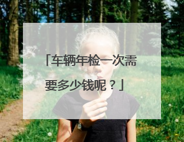 车辆年检一次需要多少钱呢？
