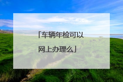 车辆年检可以网上办理么