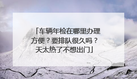 车辆年检在哪里办理方便？要排队很久吗？天太热了不想出门