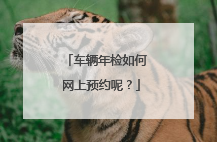 车辆年检如何网上预约呢？
